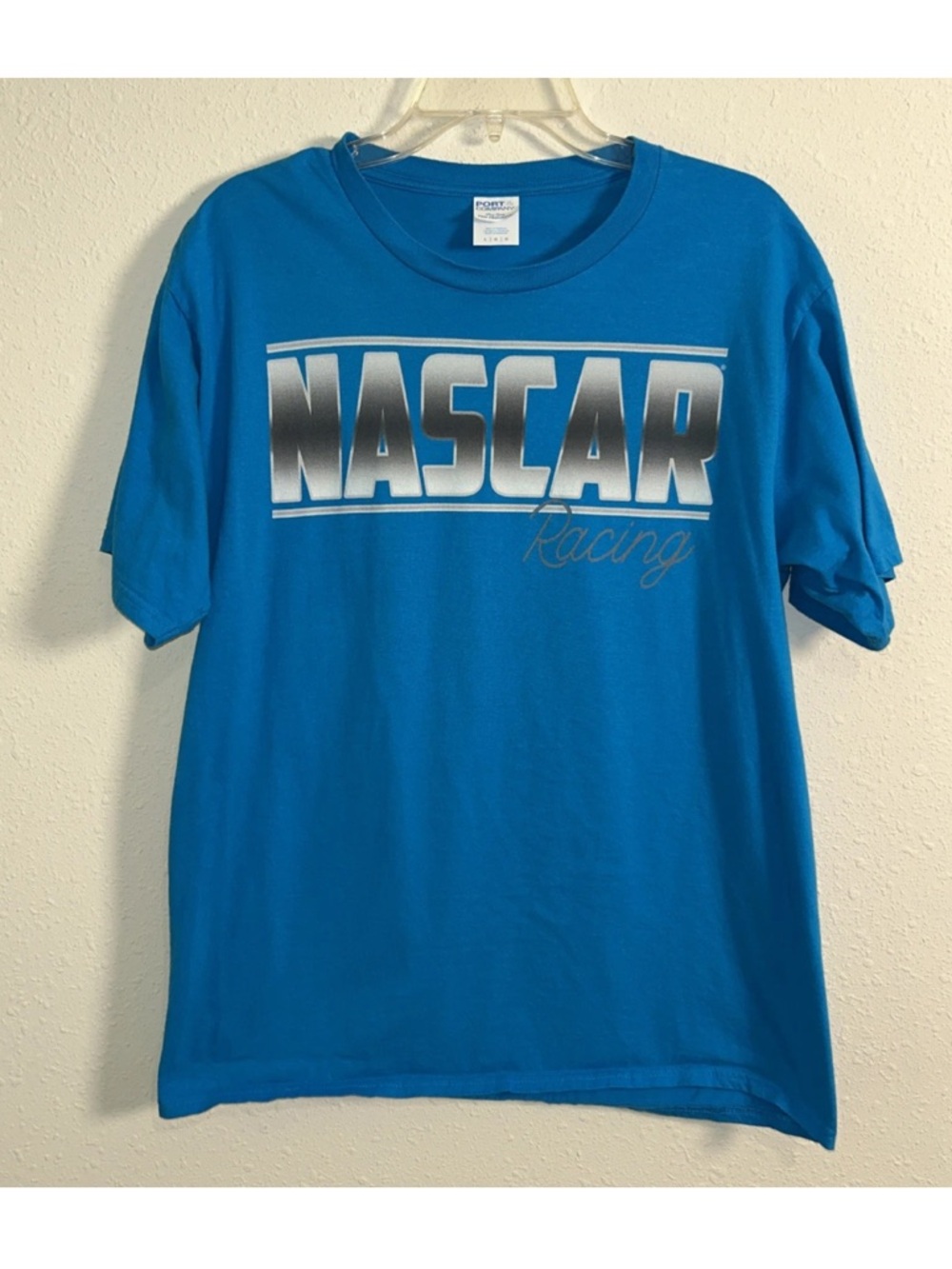 NASCAR Bold Graphic Blue T-Shirt Men’s Size Large Short Sleeve Motorsports